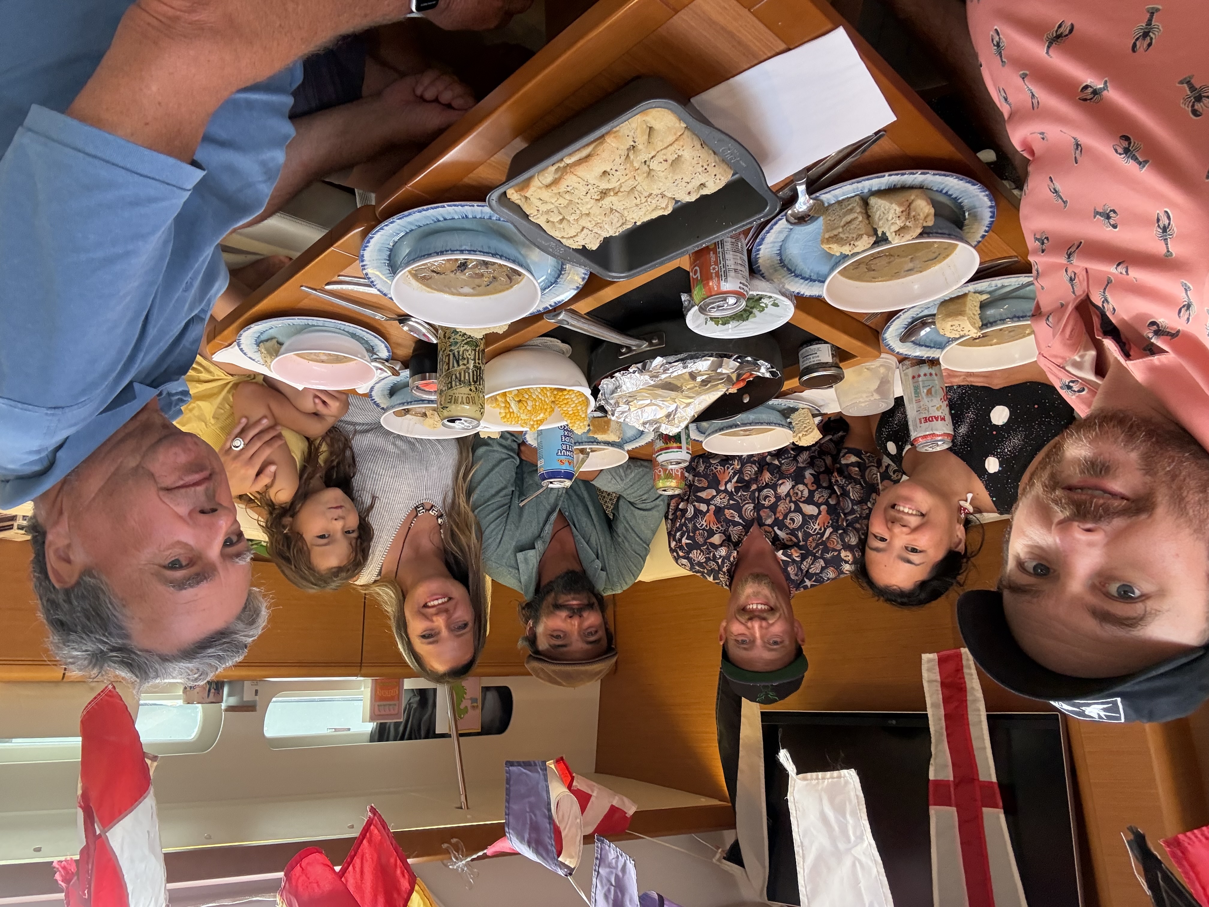 birthday feast table
