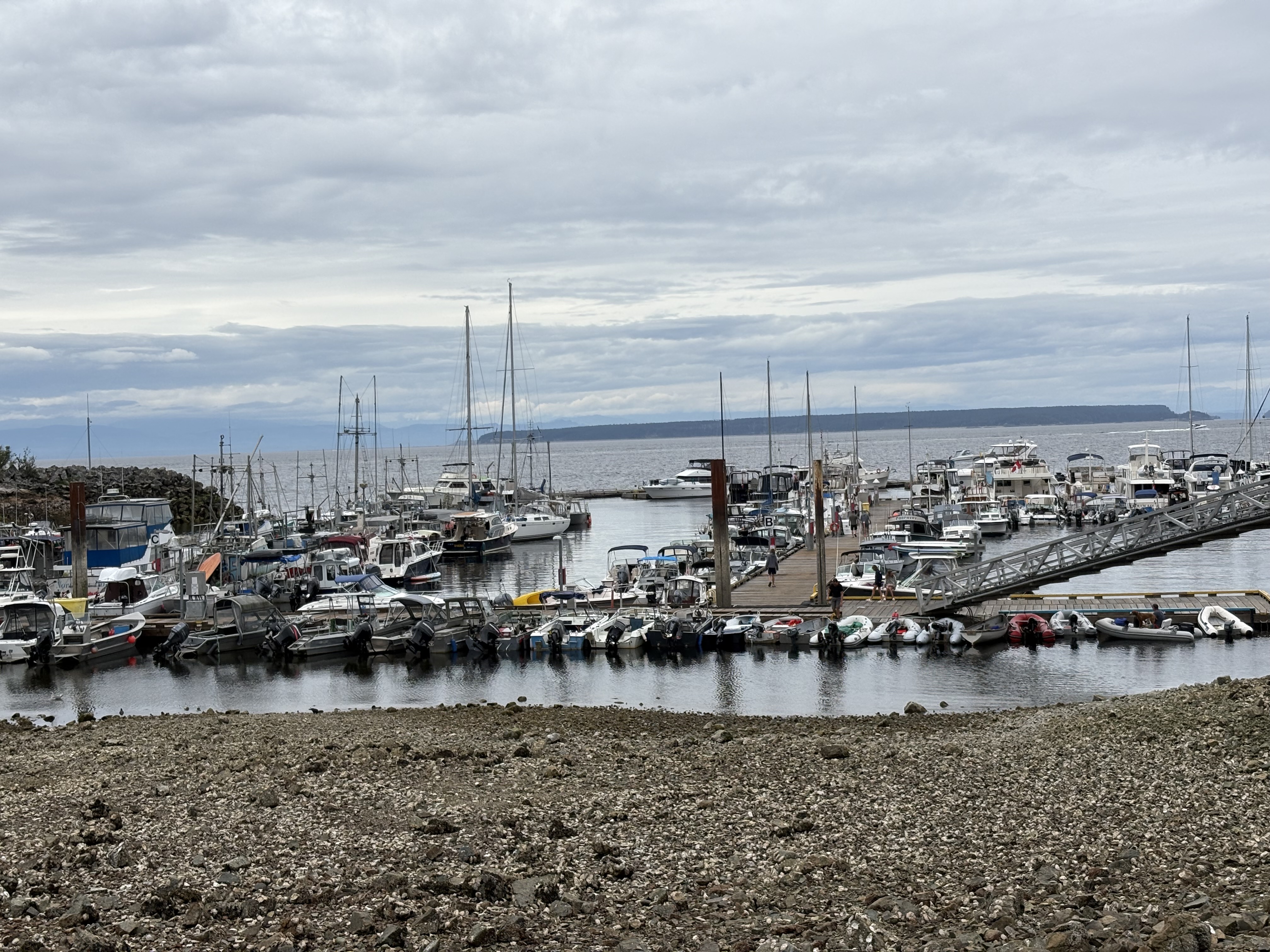 lund harbor low tide