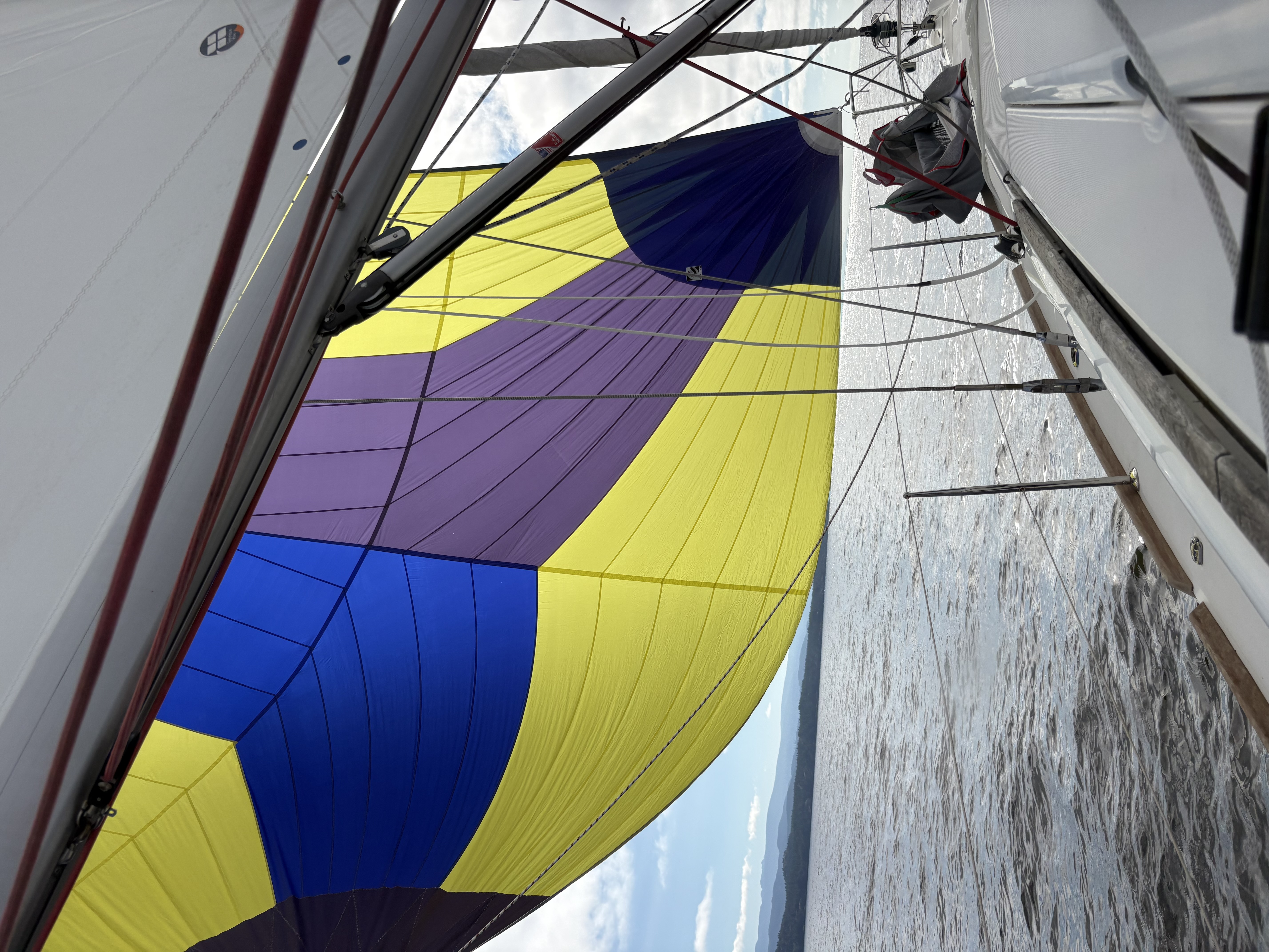 spinnaker billowing