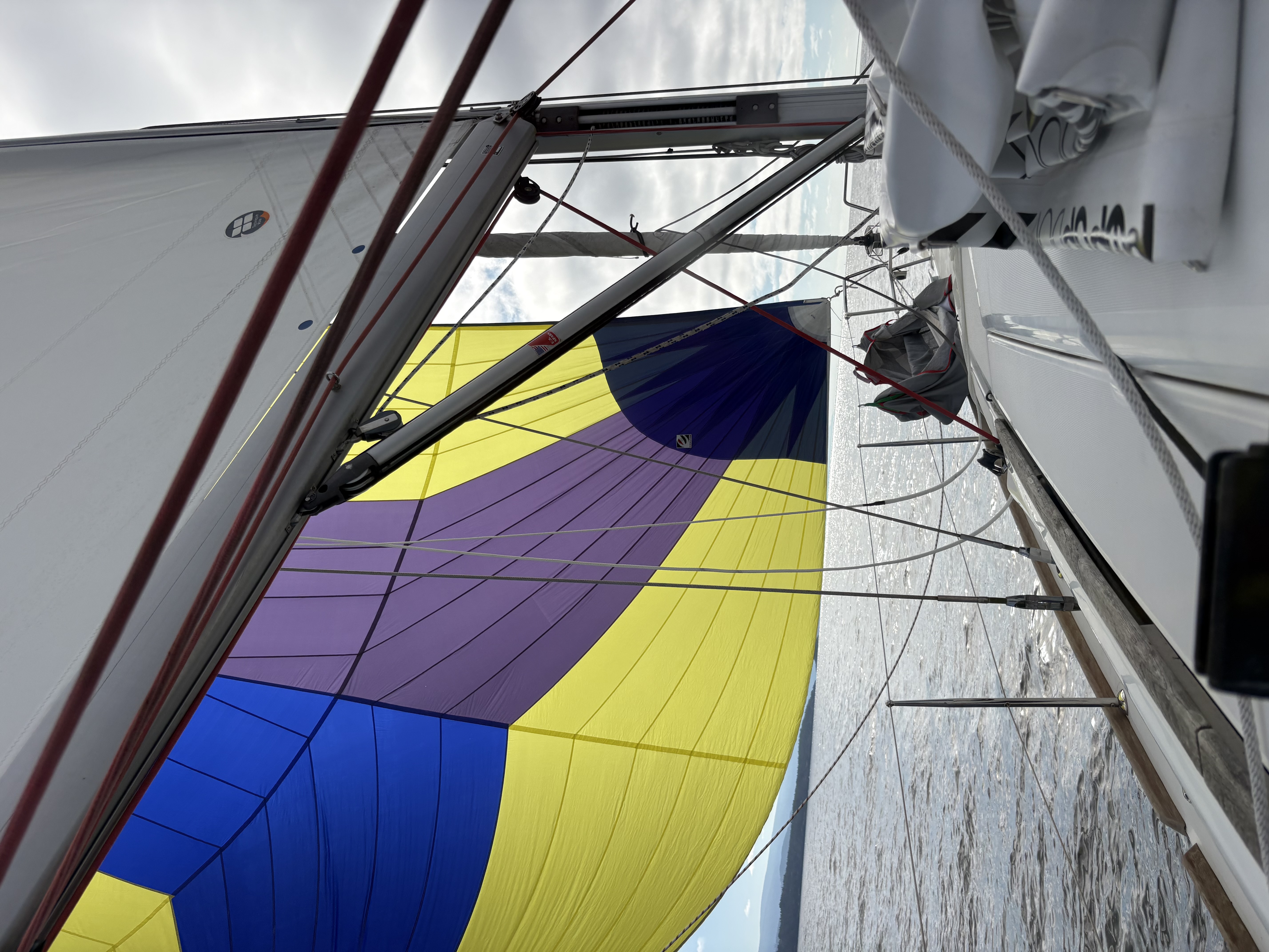 spinnaker flying