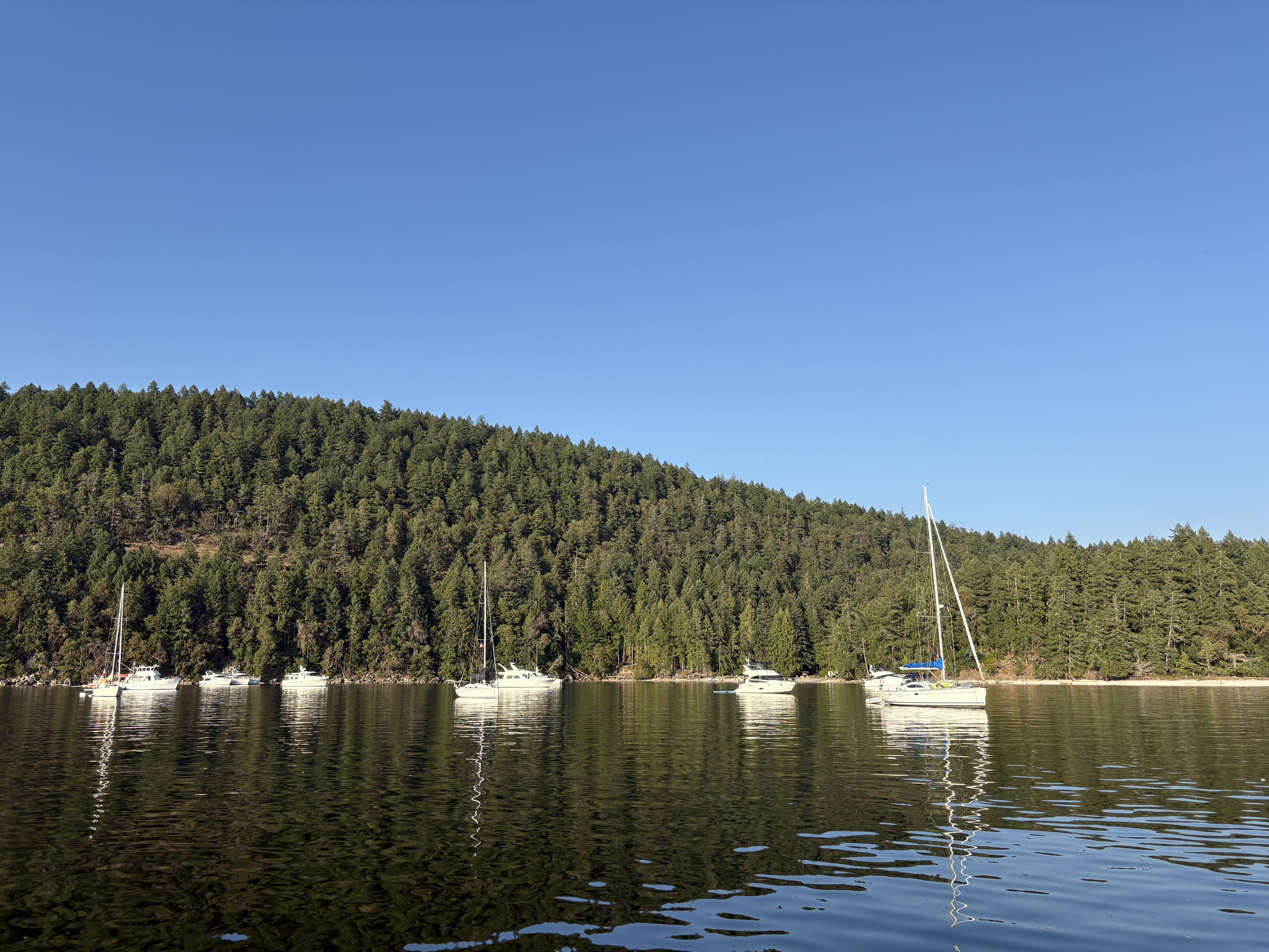 montague harbour sunset beach
