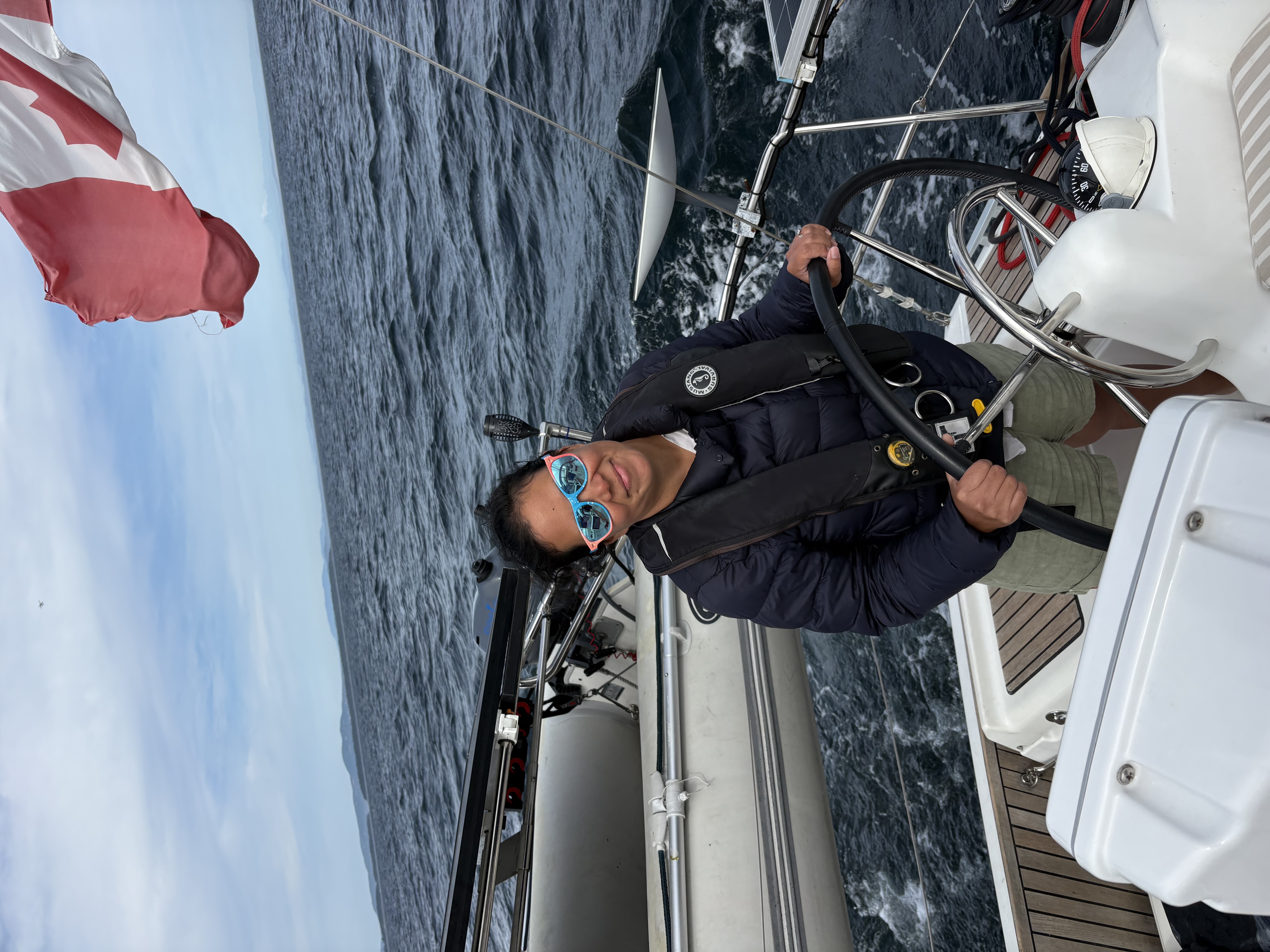 judy at helm